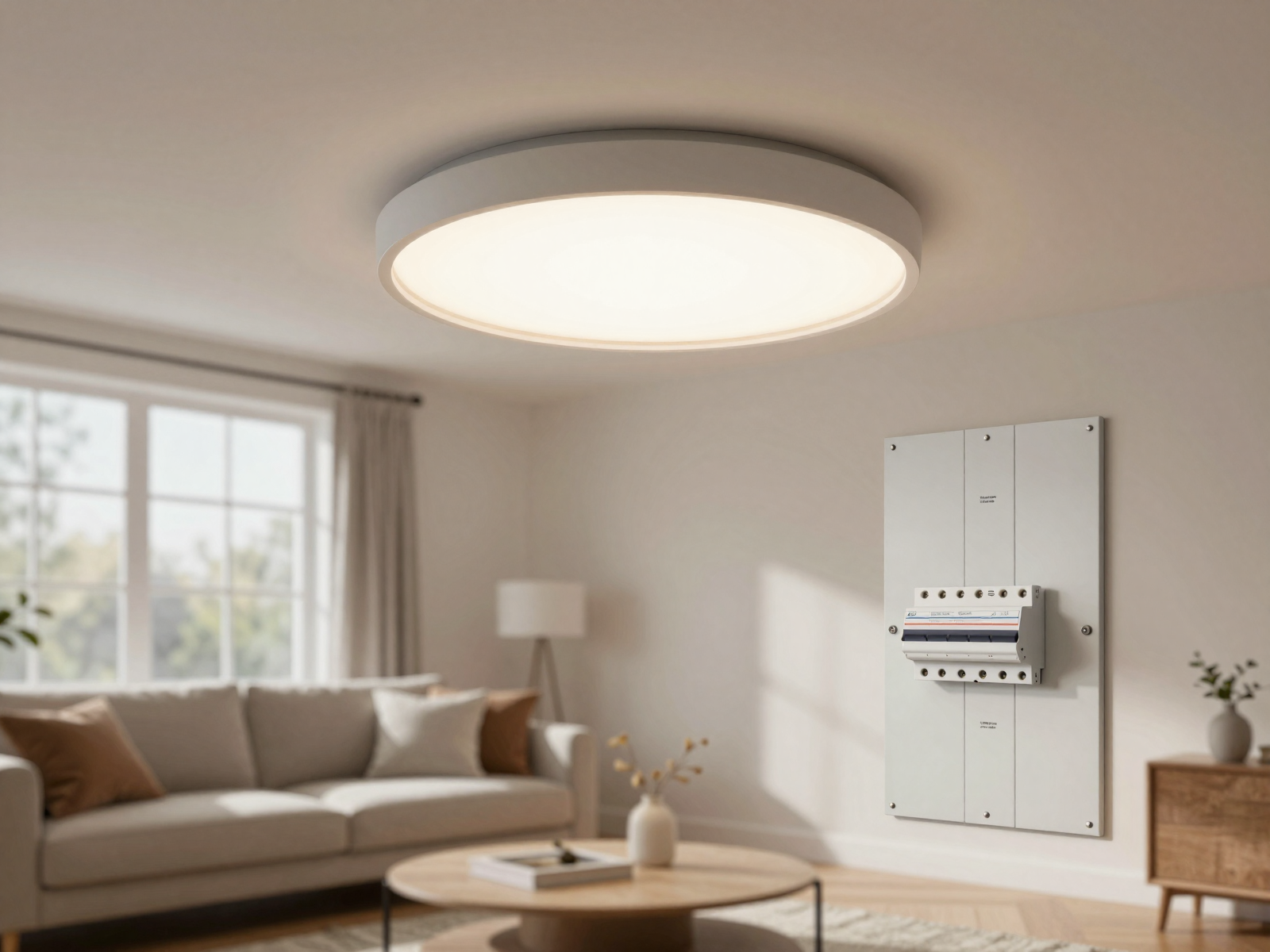 Finished LED lighting installation